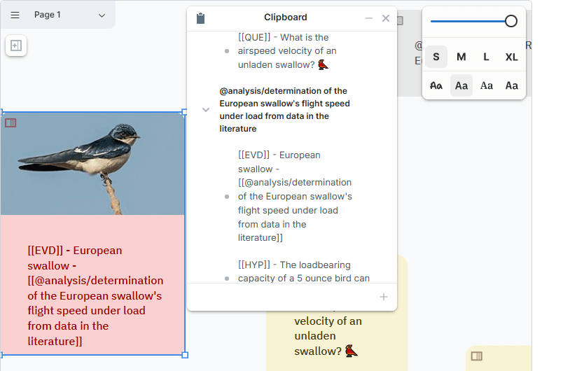 dragging nodes from the clipboard