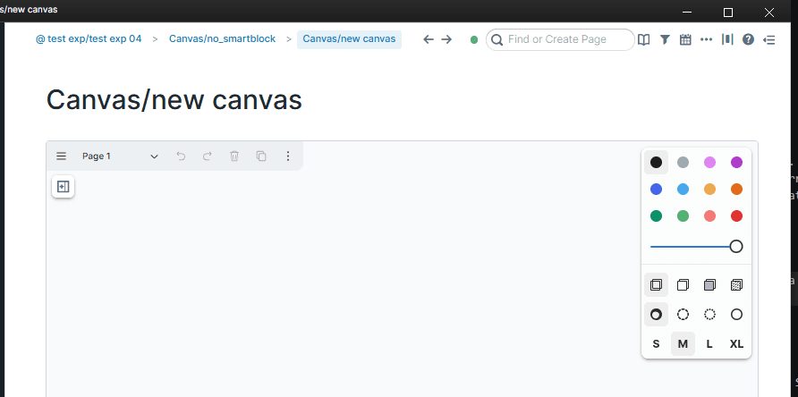 canvas page